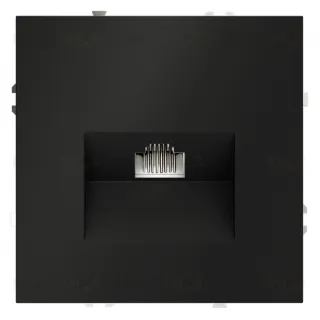 Розетка компьютерная одинарная Voltum S70 RJ45 6Е кат., черный матовый VLS060108 VLS060108