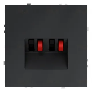 Розетка акустическая двойная Voltum S70, графит VLS060307 VLS060307