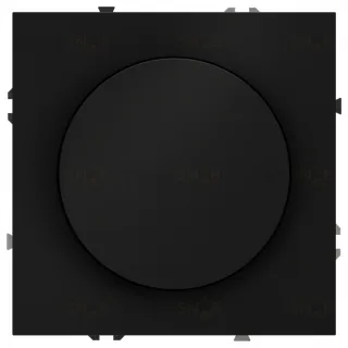 Светорегулятор поворотно-нажимной (LED 200Вт, галог. и лампы накал. 600Вт) Voltum S70, черный матовый VLS070308 VLS070308