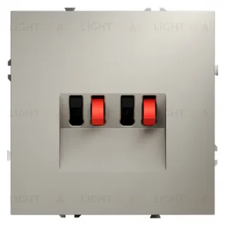 Розетка акустическая двойная Voltum S70, кашемир VLS060303 VLS060303