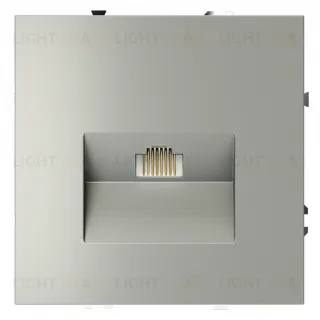 Розетка компьютерная одинарная Voltum S70 RJ45 6Е кат., сталь VLS060105 VLS060105