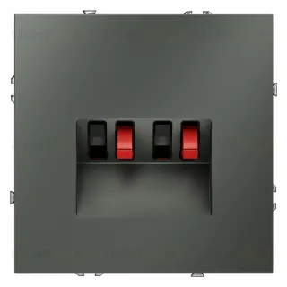 Розетка акустическая двойная Voltum S70, титан VLS060306 VLS060306