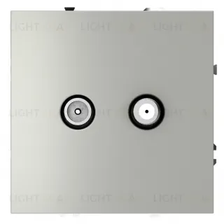 Розетка TV+SAT Voltum S70, сталь VLS060405 VLS060405