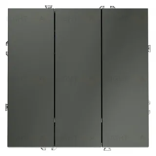 Выключатель трехклавишный Voltum S70 10А, титан VLS030106 VLS030106