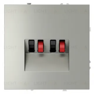 Розетка акустическая двойная Voltum S70, сталь VLS060305 VLS060305