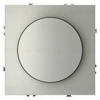 Светорегулятор поворотно-нажимной (LED 200Вт, галог. и лампы накал. 600Вт) Voltum S70, сталь VLS070305 VLS070305