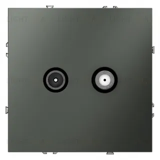 Розетка TV+SAT Voltum S70, титан VLS060406 VLS060406