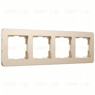 Рамка четверная Werkel Platinum шампань a059220 a059220