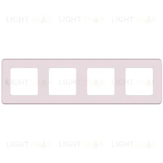 Рамка четверная Daccord (Legrand) INSPIRIA розовый 673964 673964