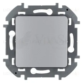 Выключатель одноклавишный проходной (из 2-х мест) Daccord (Legrand) INSPIRIA 10A/250В, алюминий 673652 673652