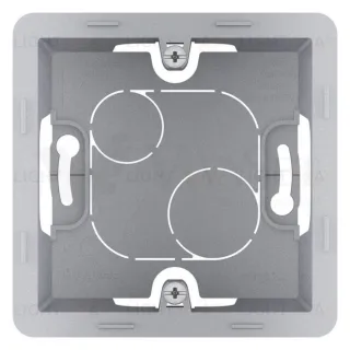 Одноместная коробка для накладного монтажа Daccord (Legrand) INSPIRIA, алюминий 673982 673982