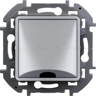 Вывод кабеля с зажимом для крепления Daccord (Legrand) INSPIRIA алюминий 673892 673892