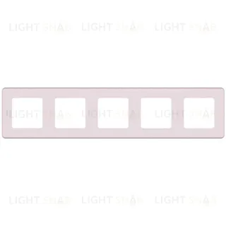 Рамка пятерная Daccord (Legrand) INSPIRIA розовый 673974 673974