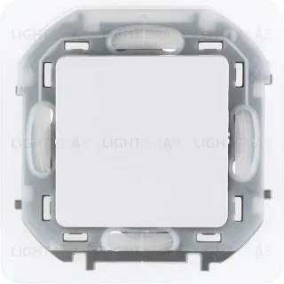 Выключатель одноклавишный проходной (из 2-х мест) IP44 Daccord (Legrand) INSPIRIA 10A/250В, белый 673670 673670