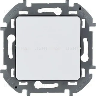 Переключатель кнопочный одноклавишный Daccord (Legrand) INSPIRIA 6А/250В белый 673690 673690