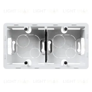 Двухместная коробка для накладного монтажа Daccord (Legrand) INSPIRIA, белый 673990 673990
