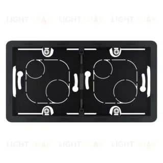 Двухместная коробка для накладного монтажа Daccord (Legrand) INSPIRIA, антрацит 673993 673993