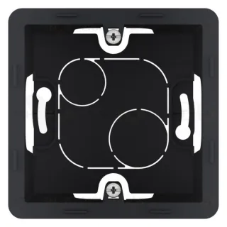 Одноместная коробка для накладного монтажа Daccord (Legrand) INSPIRIA, антрацит 673983 673983