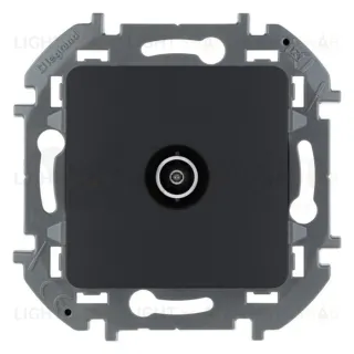 Розетка TV оконечная 10дБ 862 МГц, Daccord (Legrand) INSPIRIA антрацит 673873 673873