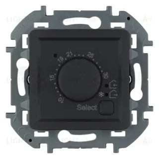 Термостат с датчиком для теплых полов 16A/230В Daccord (Legrand) INSPIRIA, антрацит 673813 673813