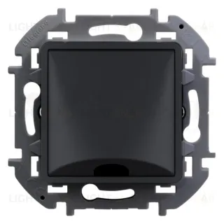 Вывод кабеля с зажимом для крепления Daccord (Legrand) INSPIRIA антрацит 673893 673893