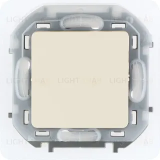 Выключатель одноклавишный проходной (из 2-х мест) IP44 Daccord (Legrand) INSPIRIA 10A/250В, слоновая кость 673671 673671