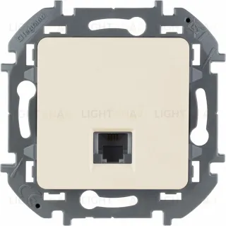 Розетка телефонная одинарная RJ 11 Daccord (Legrand) INSPIRIA, слоновая кость 673821 673821