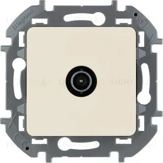 Розетка TV оконечная 10дБ 862 МГц, Daccord (Legrand) INSPIRIA слоновая кость 673871 673871