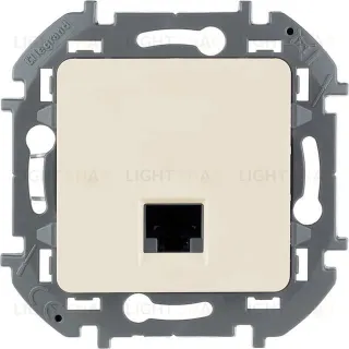 Розетка компьютерная одинарная 5 кат, RJ 45, UTP Daccord (Legrand) INSPIRIA, слоновая кость 673826 673826