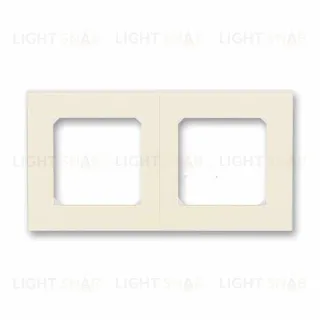 Рамка двойная ABB Levit слоновая кость-белый 2CHH015020A6017 2CHH015020A6017