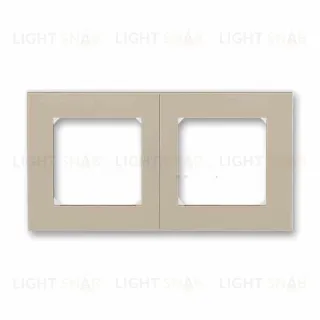 Рамка двойная ABB Levit кофе макиато-белый 2CHH015020A6018 2CHH015020A6018