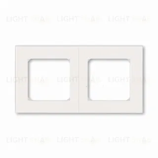 Рамка двойная ABB Levit жемчуг-ледяной 2CHH015020A6068 2CHH015020A6068