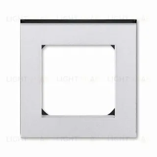 Рамка одинарная ABB Levit серебро-дымчатый чёрный 2CHH015010A6070 2CHH015010A6070