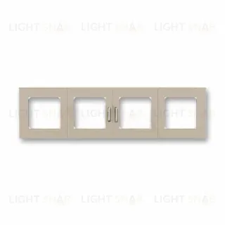 Рамка четверная ABB Levit кофе макиато-белый 2CHH015040A6018 2CHH015040A6018