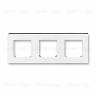 Рамка тройная ABB Levit белый-дымчатый чёрный 2CHH015030A6062 2CHH015030A6062