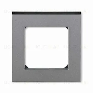 Рамка одинарная ABB Levit сталь-дымчатый чёрный 2CHH015010A6069 2CHH015010A6069