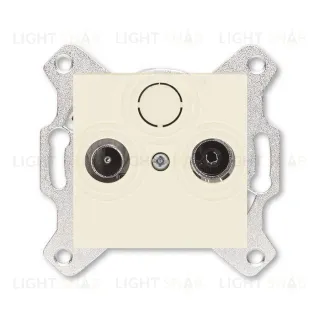 Розетка TV-R проходная ABB Levit, слоновая кость 2CHH083607A6017 2CHH083607A6017