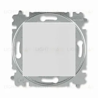 Выключатель кнопочный одноклавишный ABB Levit, 10 А, серый-белый 2CHH599145A6016 2CHH599145A6016