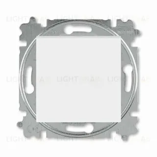 Переключатель кнопочный одноклавишный ABB Levit, 10 А, белый-ледяной 2CHH598645A6001 2CHH598645A6001