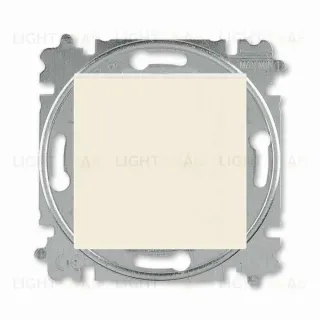 Переключатель кнопочный одноклавишный ABB Levit, 10 А, слоновая кость-белый 2CHH598645A6017 2CHH598645A6017