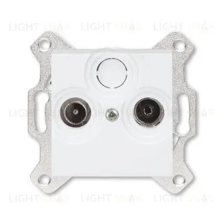 Розетка TV-R оконечная ABB Levit белый 2CHH083503A6003 2CHH083503A6003