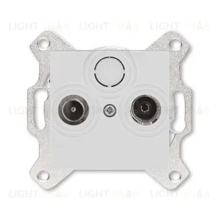 Розетка TV-R проходная ABB Levit, серый 2CHH083607A6016 2CHH083607A6016