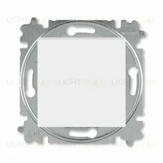 Выключатель кнопочный одноклавишный ABB Levit, 10 А, белый-ледяной 2CHH599145A6001 2CHH599145A6001