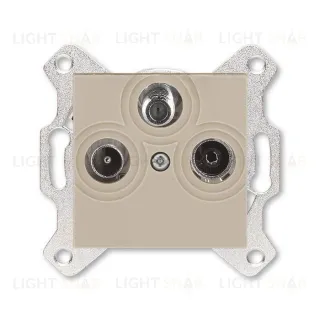 Розетка TV-R-SAT единственная ABB Levit, кофе макиато 2CHH083303A6018 2CHH083303A6018