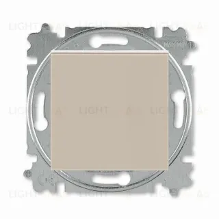 Выключатель кнопочный одноклавишный ABB Levit, 10 А, кофе макиато-белый 2CHH599145A6018 2CHH599145A6018