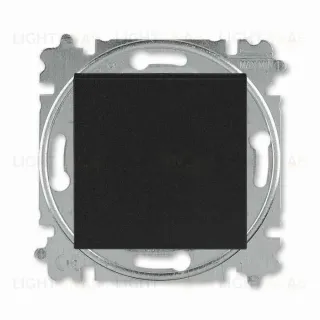 Выключатель одноклавишный ABB Levit, 10 А, антрацит-дымчатый чёрный 2CHH590145A6063 2CHH590145A6063