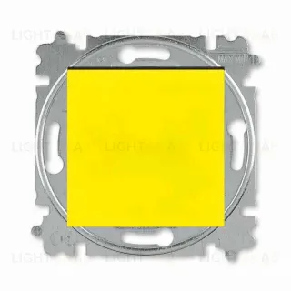 Переключатель одноклавишный ABB Levit (с 2-х мест) 10А, желтый-дымчатый чёрный 2CHH590645A6064 2CHH590645A6064