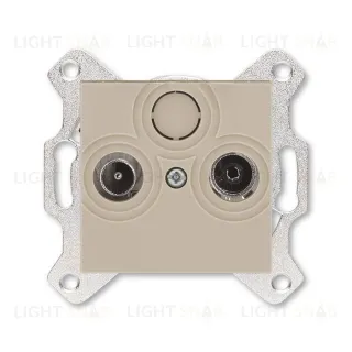 Розетка TV-R проходная ABB Levit, кофе макиато 2CHH083607A6018 2CHH083607A6018