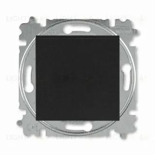 Переключатель кнопочный одноклавишный ABB Levit, 10 А, антрацит-дымчатый чёрный 2CHH598645A6063 2CHH598645A6063