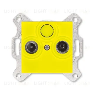 Розетка TV-R оконечная ABB Levit, желтый 2CHH083503A6064 2CHH083503A6064